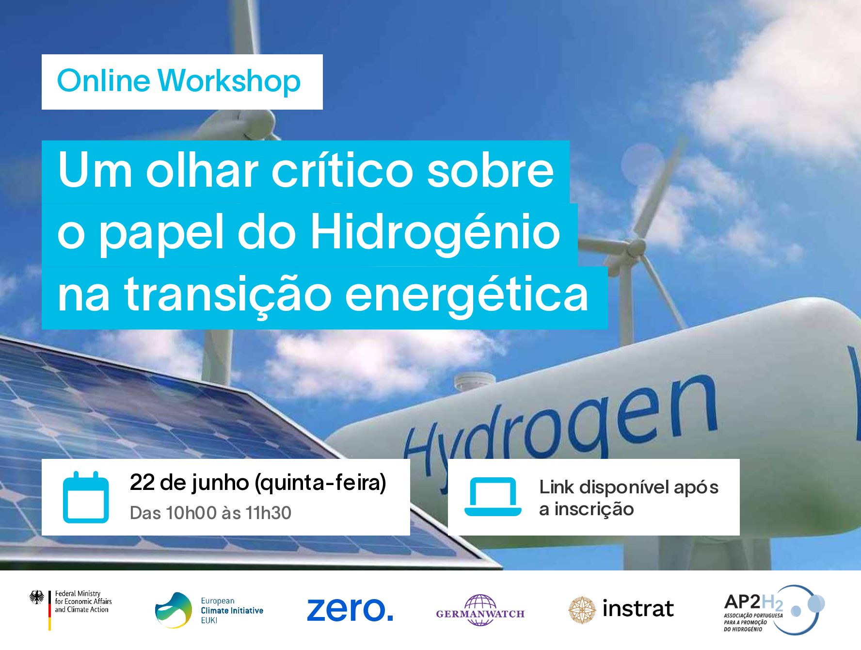 Eventos online sobre Hidrogénio | Workshop (22 de junho)