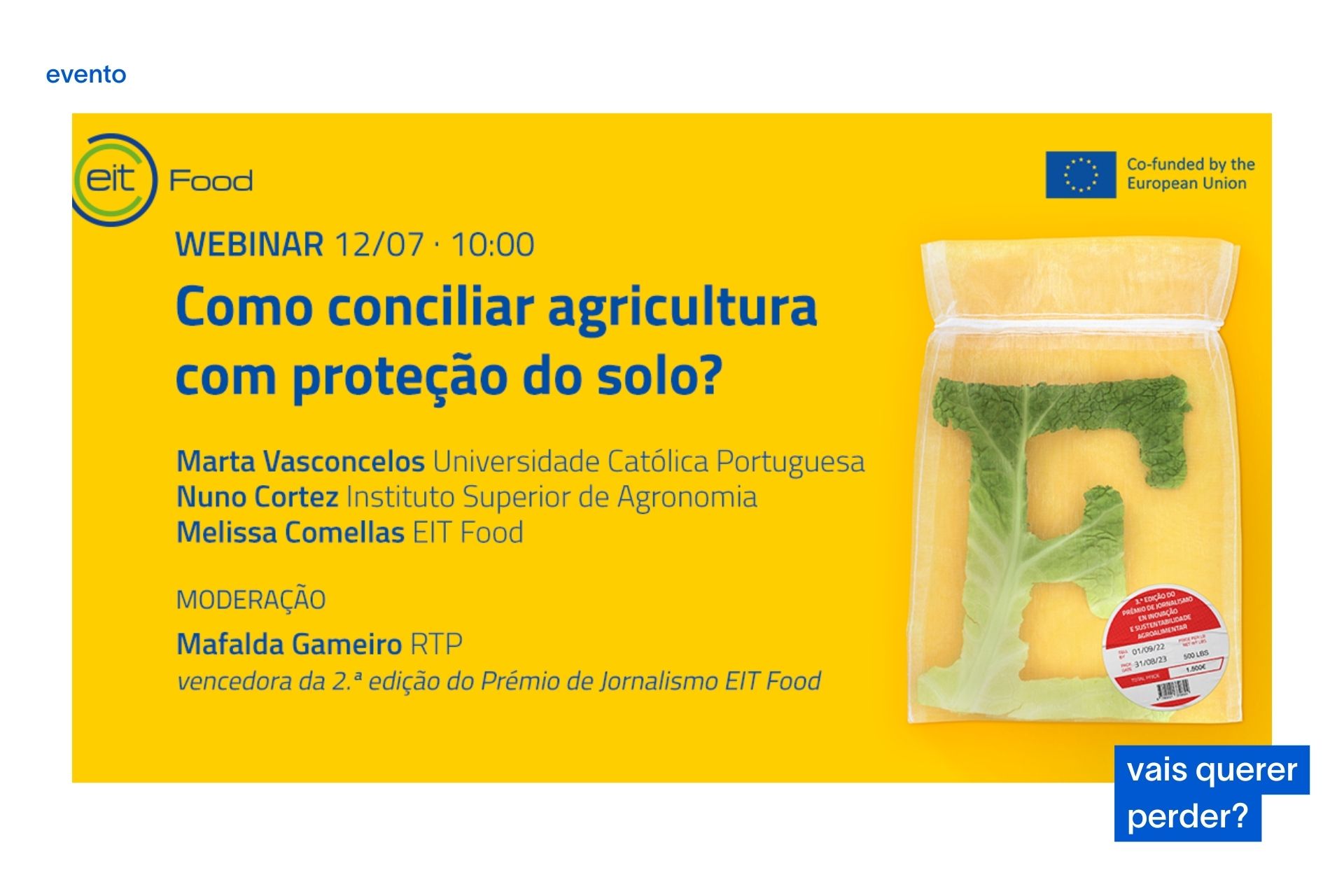 Webinar: Como conciliar agricultura com proteção do solo?