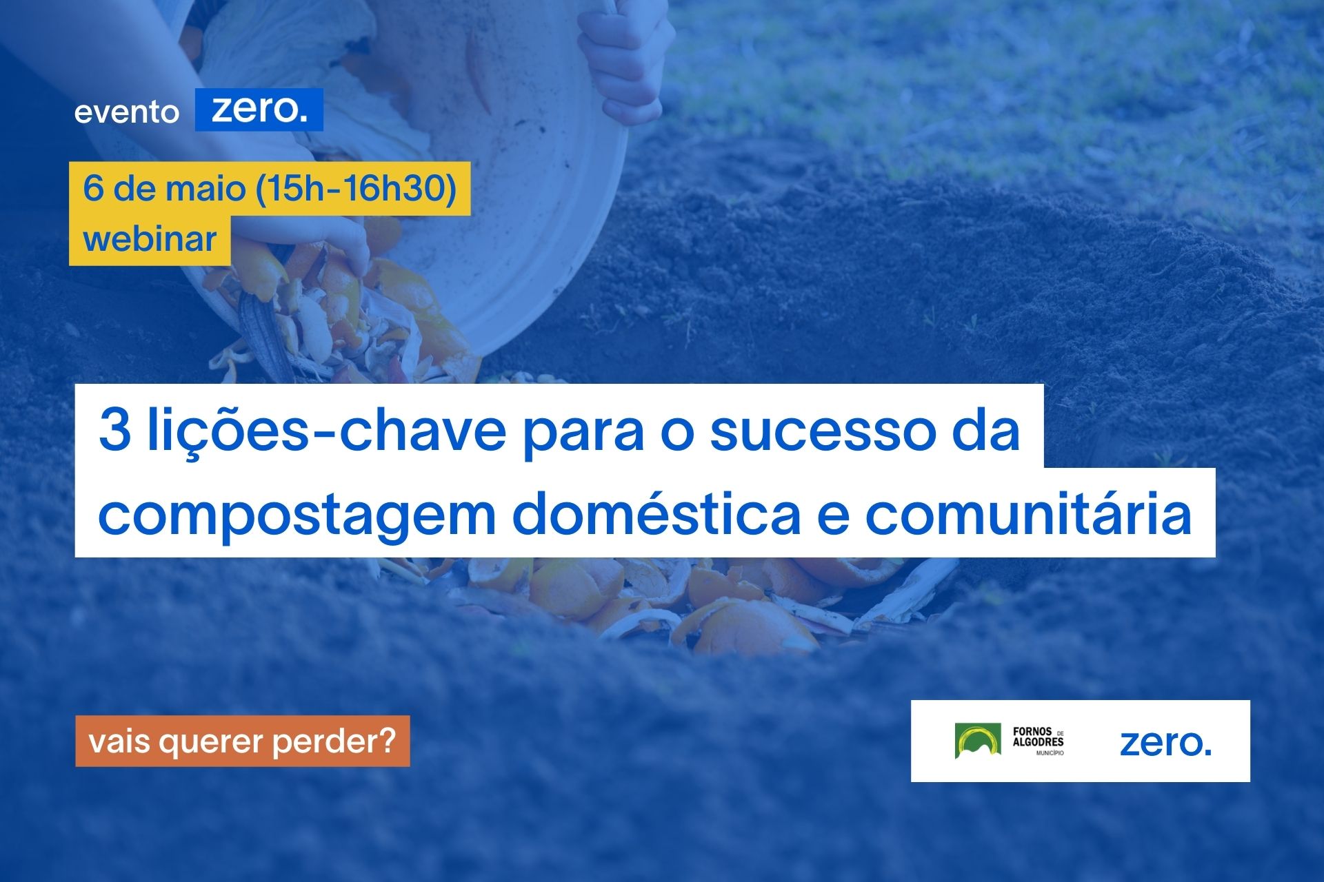 Webinar “3 lições-chave para o sucesso da compostagem doméstica e comunitária”