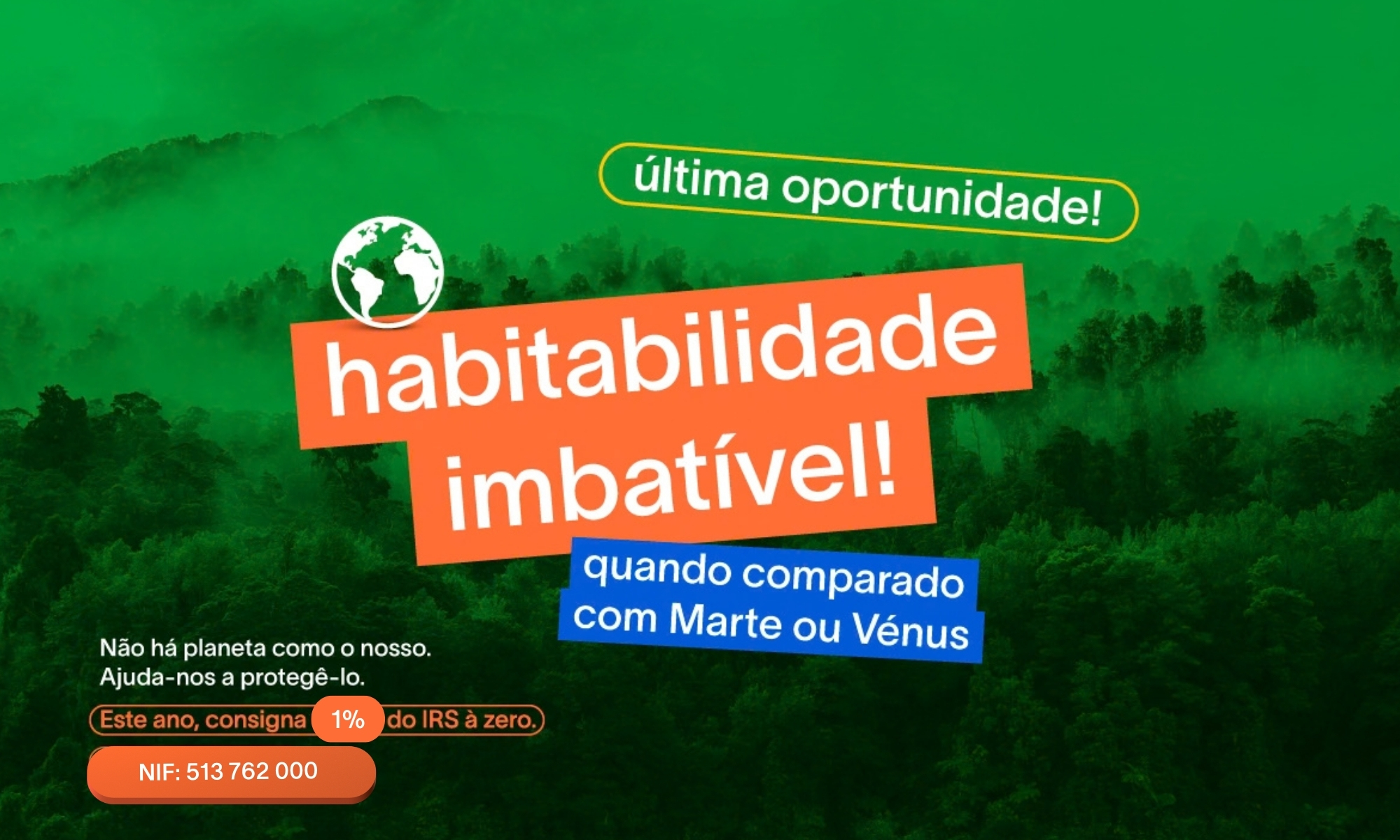 Consignação de 1% do IRS à ZERO