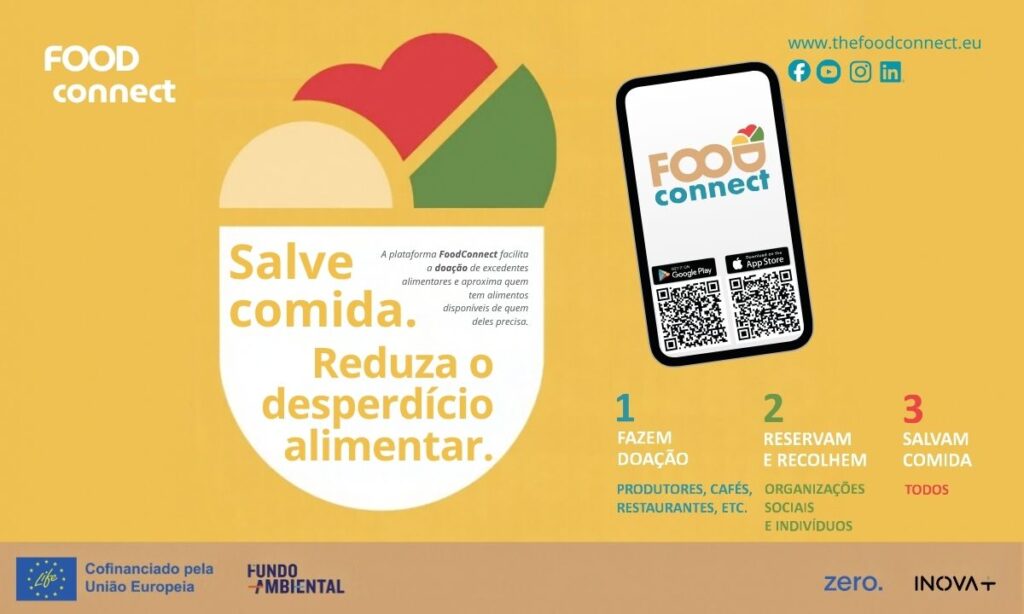 Plataforma FoodConnect facilita a doação de excedentes alimentares e aproxima quem tem alimentos disponíveis de quem deles precisa
