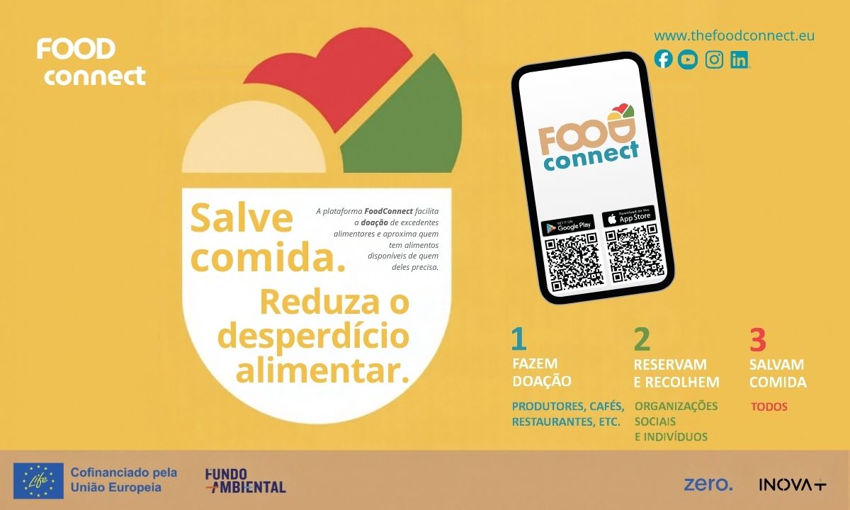 Plataforma FoodConnect facilita a doação de excedentes alimentares e aproxima quem tem alimentos disponíveis de quem deles precisa